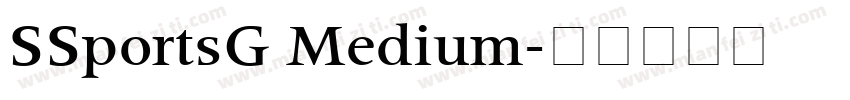 SSportsG Medium字体转换
